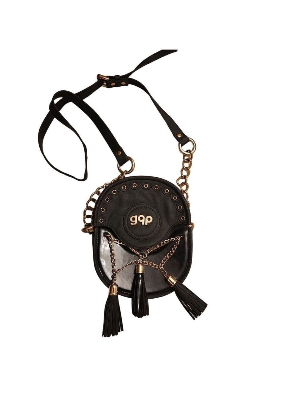 gqp Accessories Women Casual, Evening/Party Black PU Sling Bag